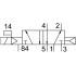 CPE14-M1CH-5L-1/8 Распределитель с электроуправлением