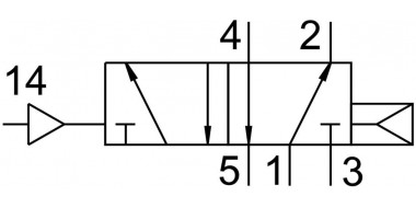 CL-5/2-1/2 Пневмораспределитель