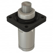 TTG40X25SCT TTG: Стопорный пневмоцилиндр, толкающий, одностороннего действия, настраиваемая высота