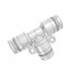 PE4D (MOQ 10 pcs.) PE: Т-образный тройник с цанговым зажимом